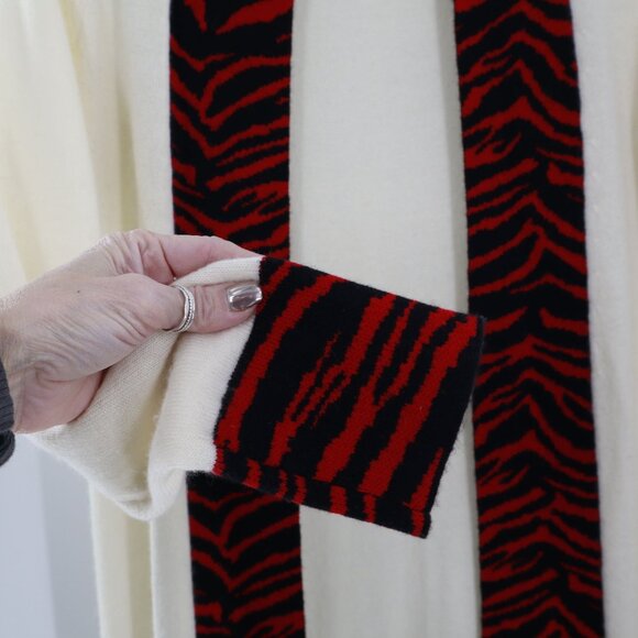 Madeleine Thompson Wool Cashmere Duster Cardigan Women S Cream Quiet Luxury Prep - Picture 4 of 12